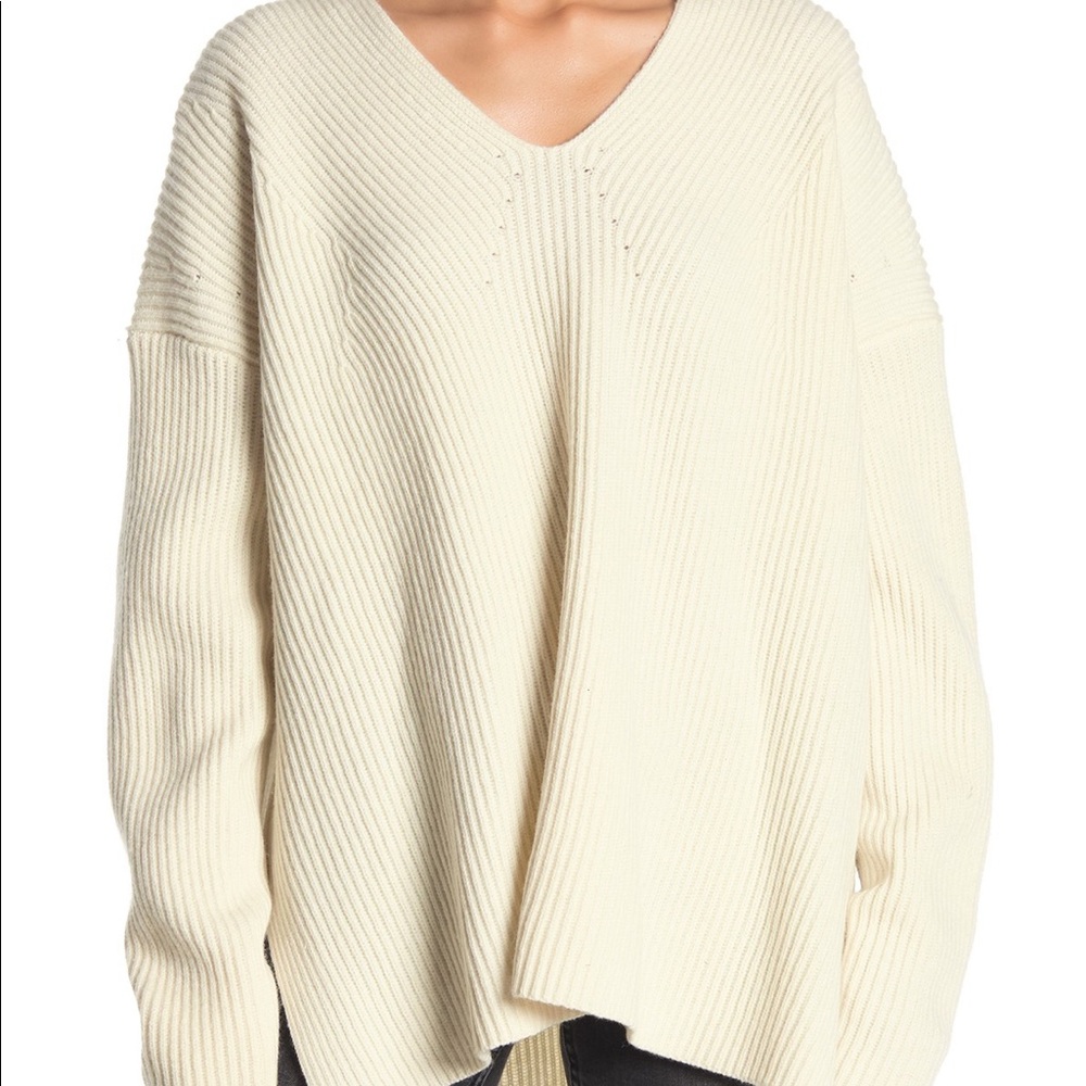 All Saints Clea White V-Neck